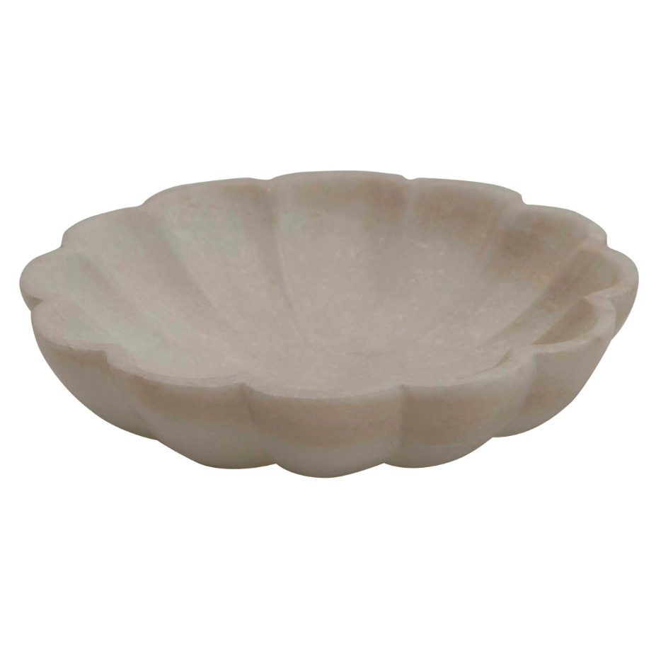 Flower Marble Dish